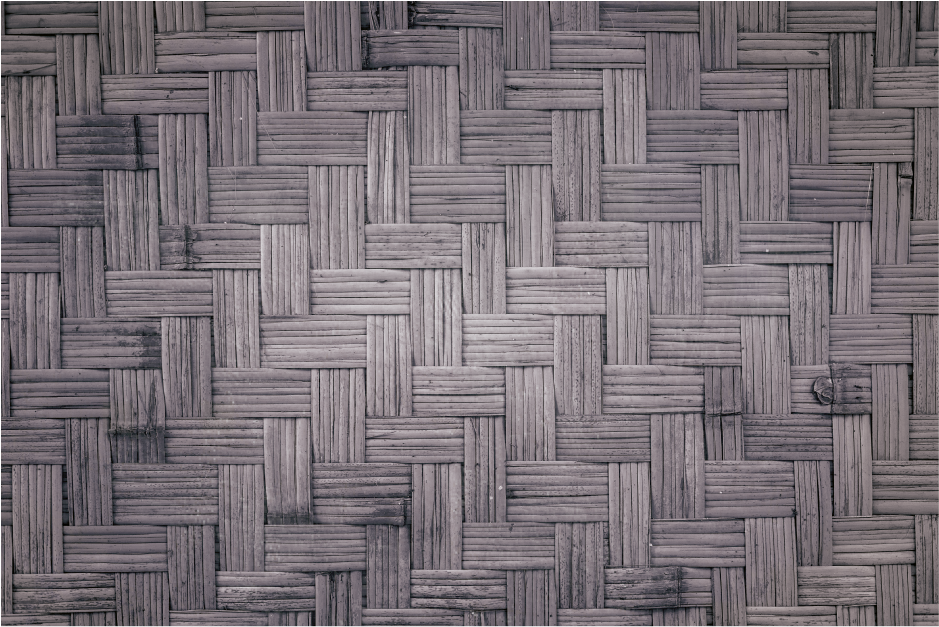 Vinyl rug dark bamboo texture wood flooring - TenStickers
