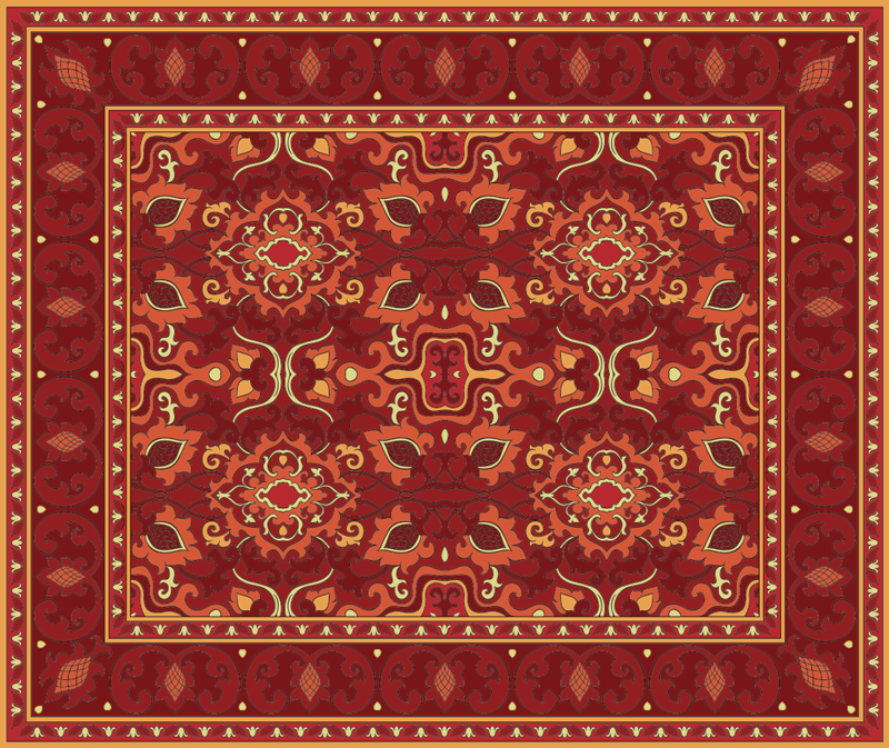 Old-school carpet vintage rug - TenStickers