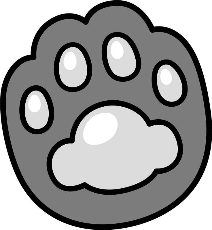 Paw Print animal vinyl rug - TenStickers