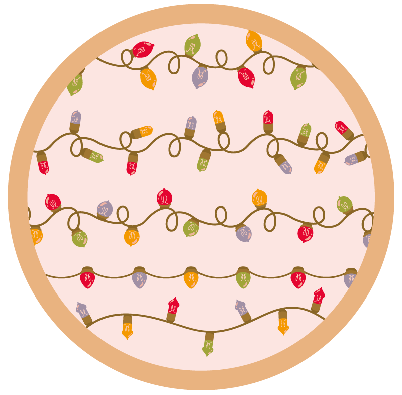 Festive Garland event vinyl rug - TenStickers