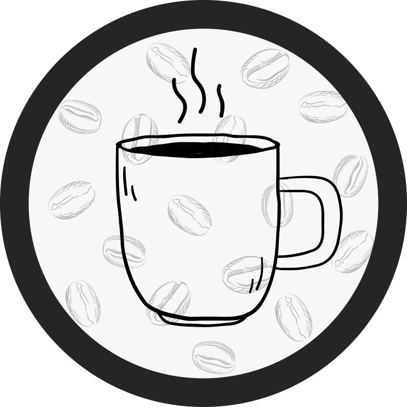 cuo of coffee on white background  kitchen tiles - TenStickers