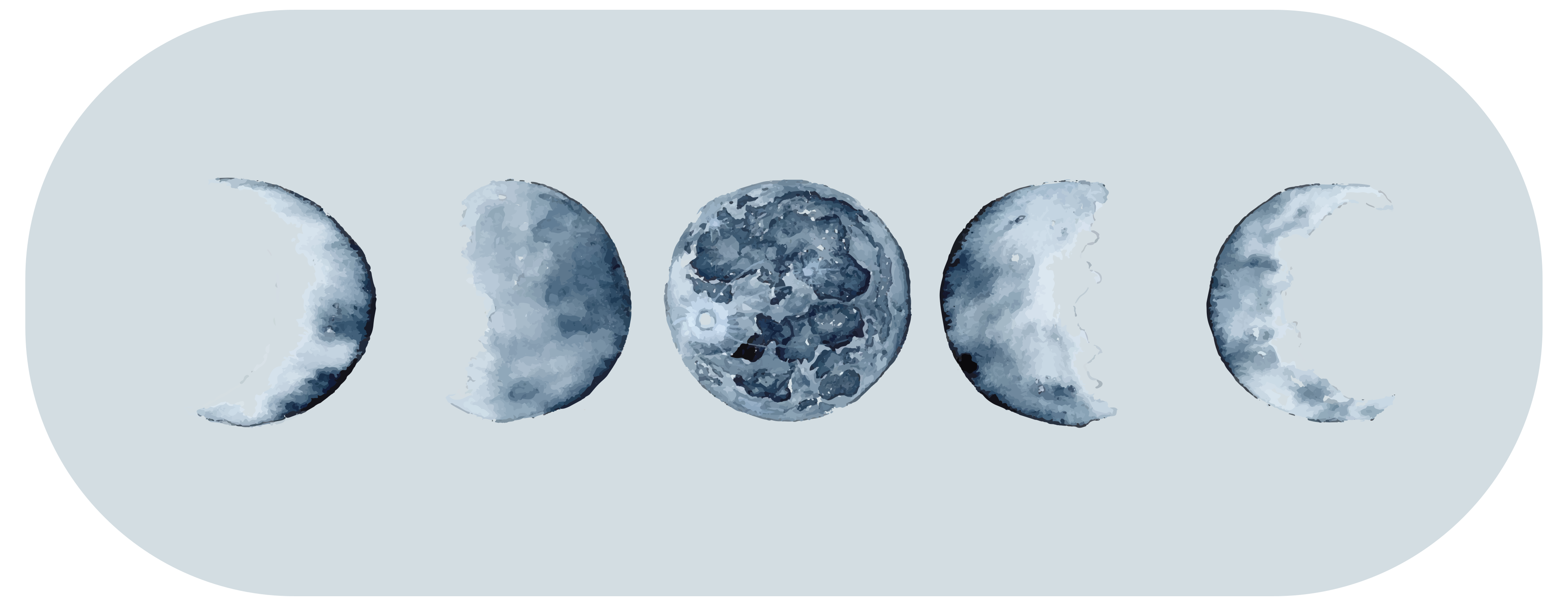 moon phases bedroom vinyl rug - TenStickers