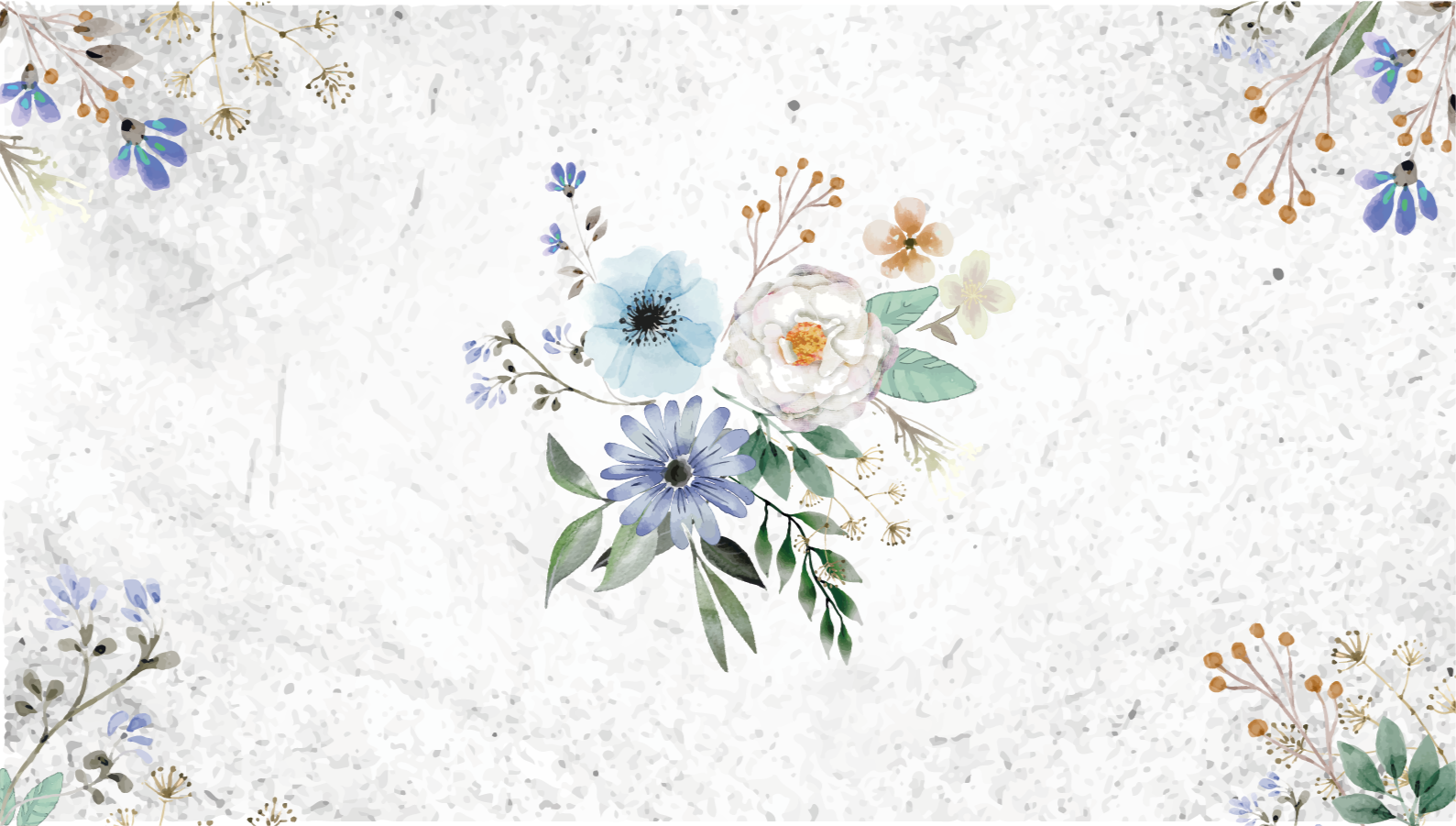 Floral Marble Elegance flower vinyl rug - TenStickers