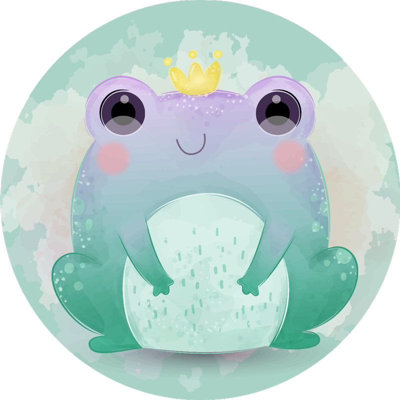 Cartoon Aquatic Friends vinyl rug - TenStickers