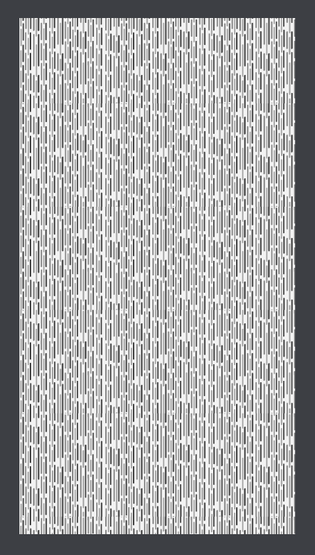 Monochrome Geometric geometric vinyl rug - TenStickers