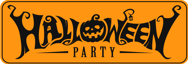 Halloween Festive Banner halloween vinyl rug - TenStickers