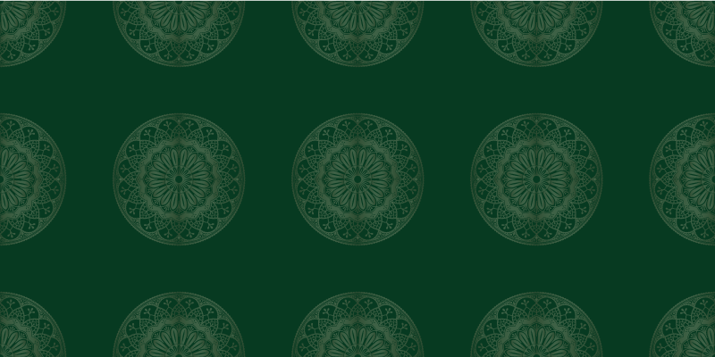 Mandala Motif Design mandala vinyl rug - TenStickers