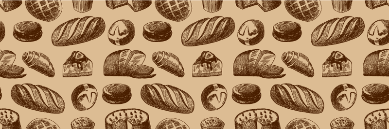 Bakery design kitchen floor tiles - TenStickers