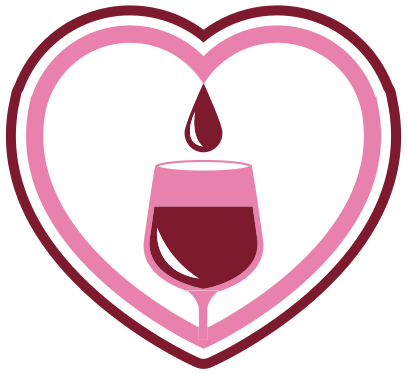 Wine Heart kitchen vinyl rug - TenStickers
