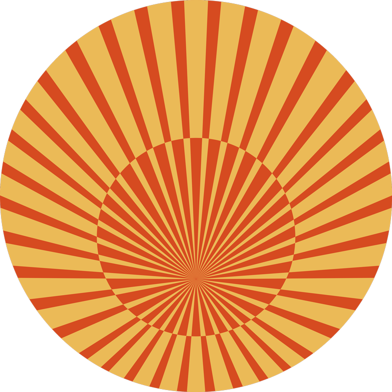 70's Sunshine vintage rug - TenStickers