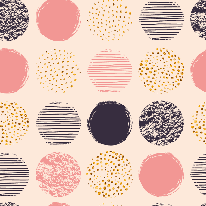 Colorful orbits kids vinyl rug - TenStickers