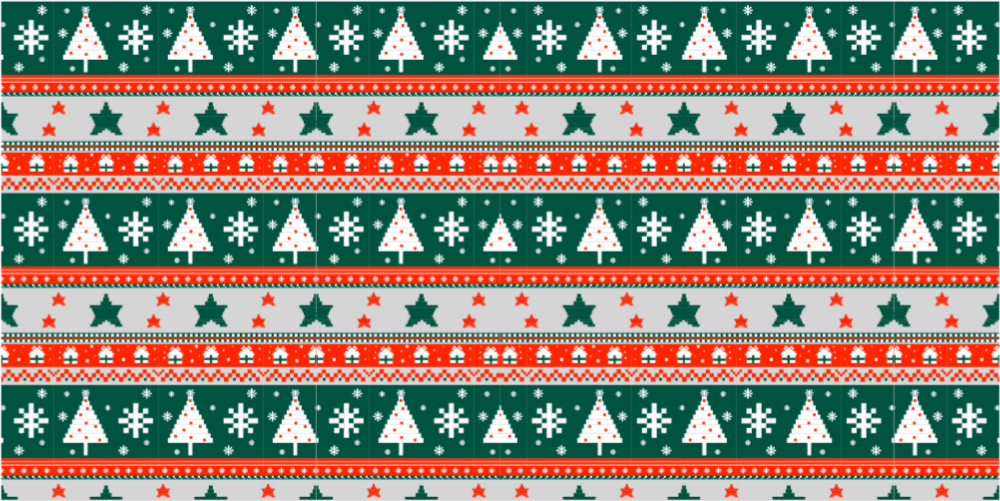 Festive Pattern christmas vinyl rug - TenStickers