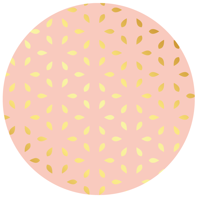 Pastel Petal Pattern flower vinyl rug - TenStickers