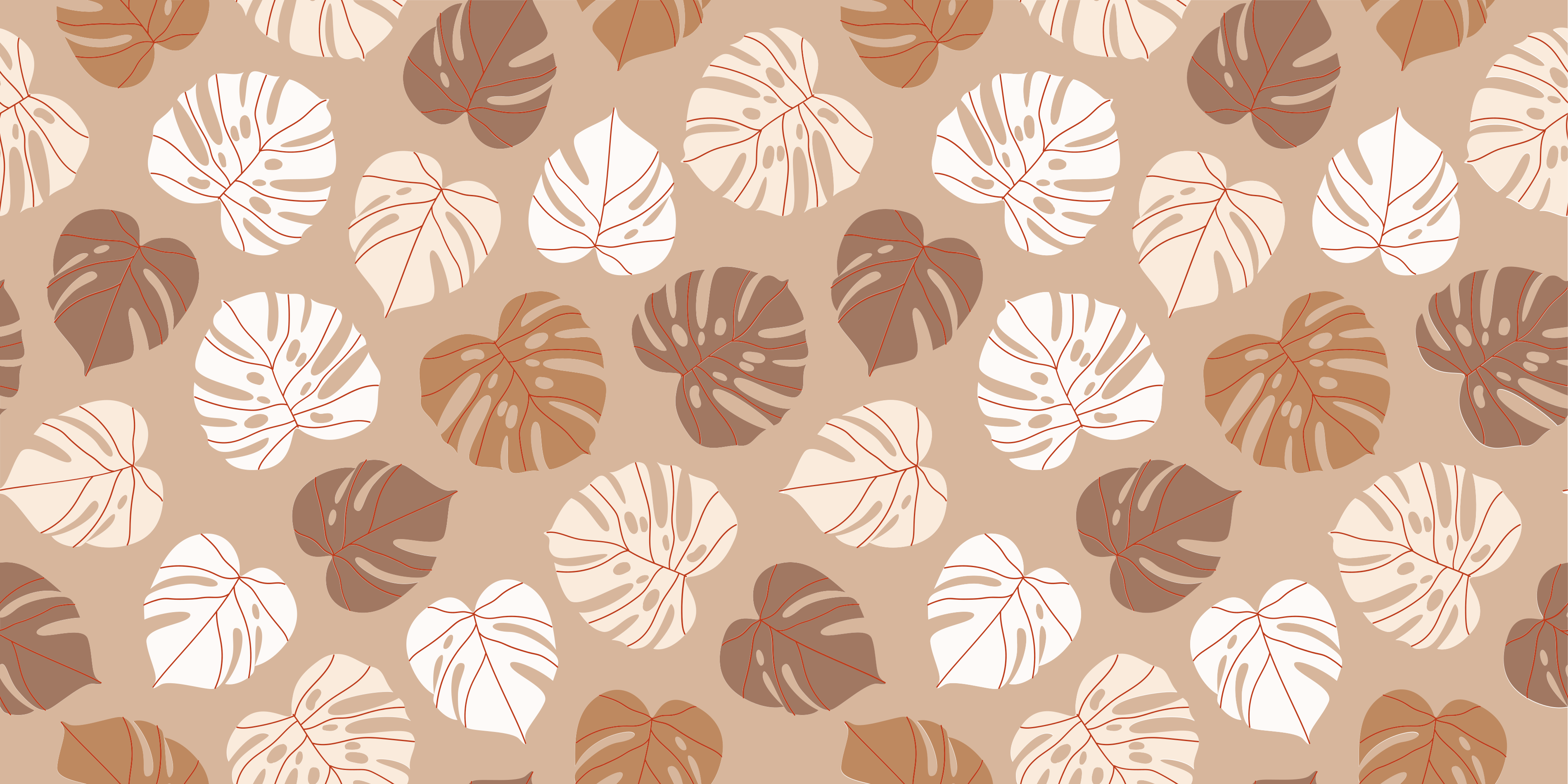 Monstera Delight flower vinyl rug - TenStickers