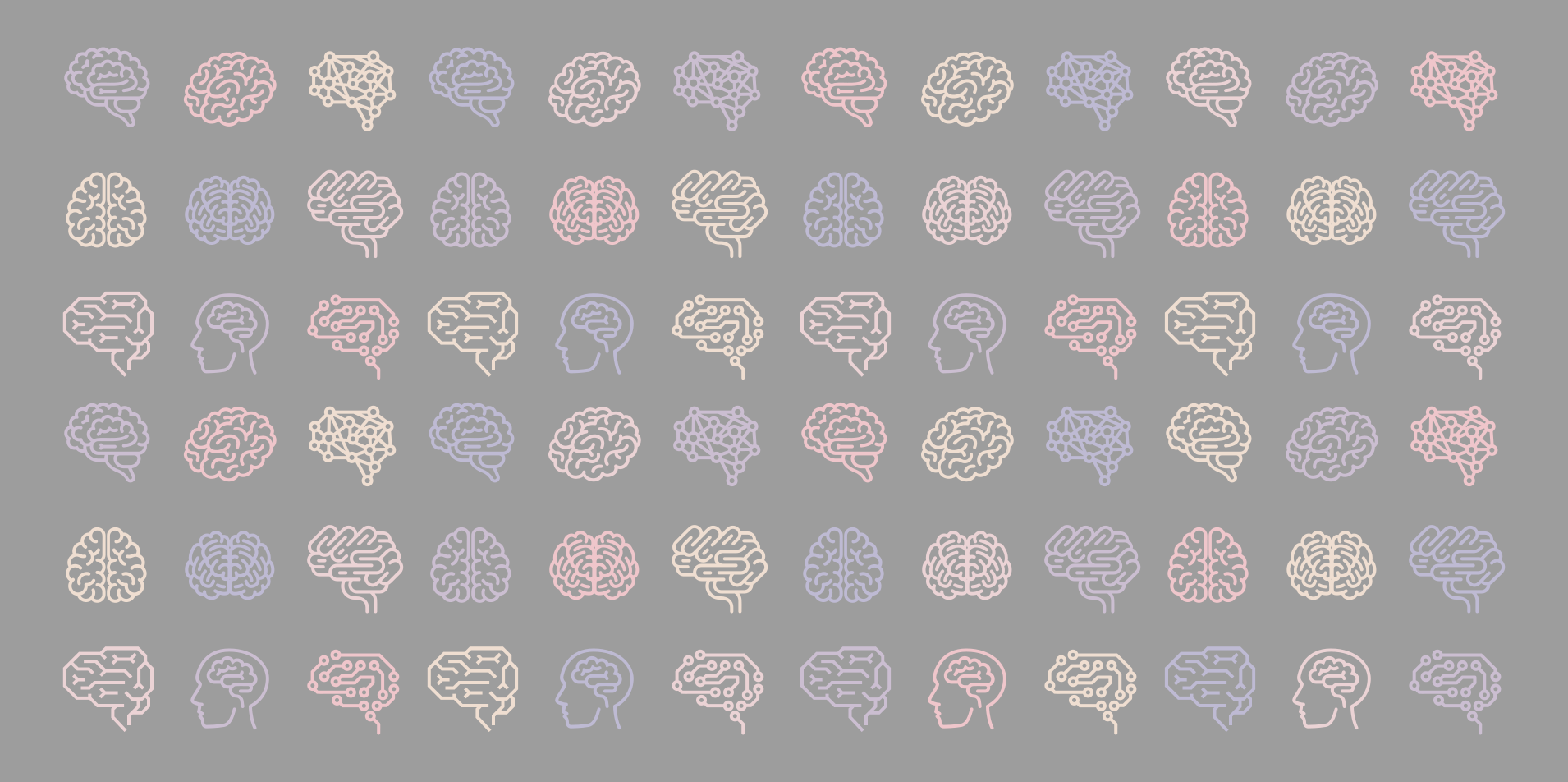 Educational Brain Patterns vinyl rug - TenStickers