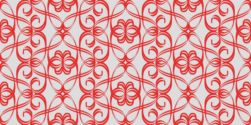 Swirled Intricacy geometric vinyl rug - TenStickers
