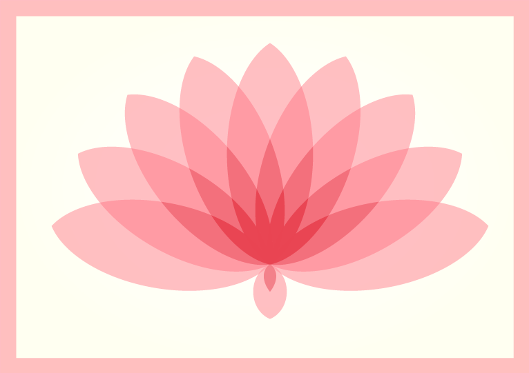 Lotus single flower vinyl rug - TenStickers