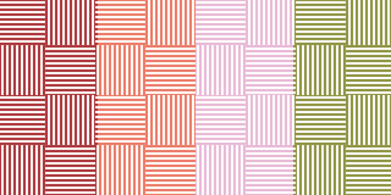 Striped Color Blocks stripes vinyl rug - TenStickers