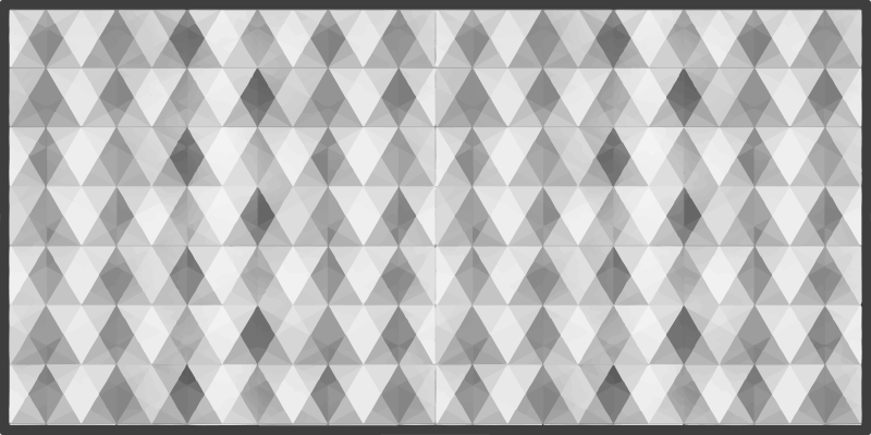 Geometric vinyl rug with triangle pattern - TenStickers