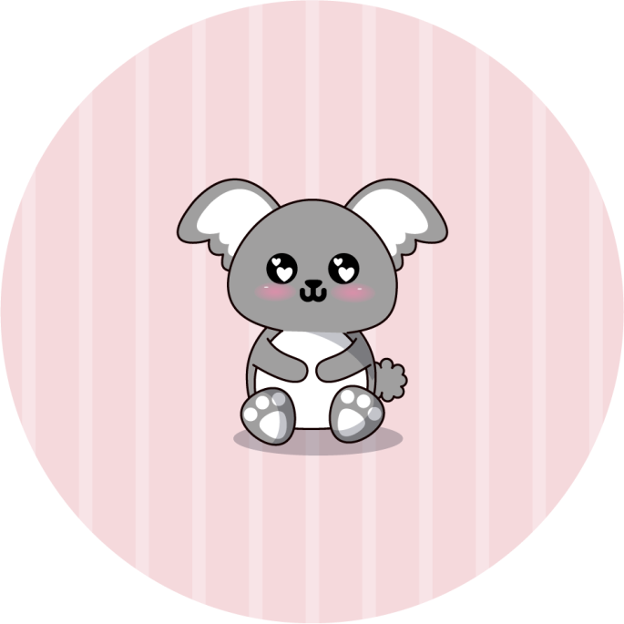 Anime cute Koala animal rug - TenStickers