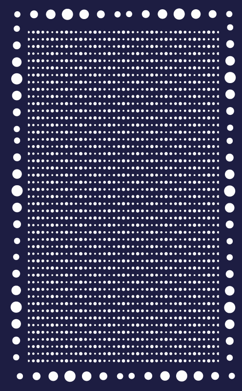 Polka Dot Elegance stripes vinyl rug - TenStickers