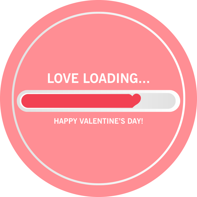 Loading love custom red rug - TenStickers