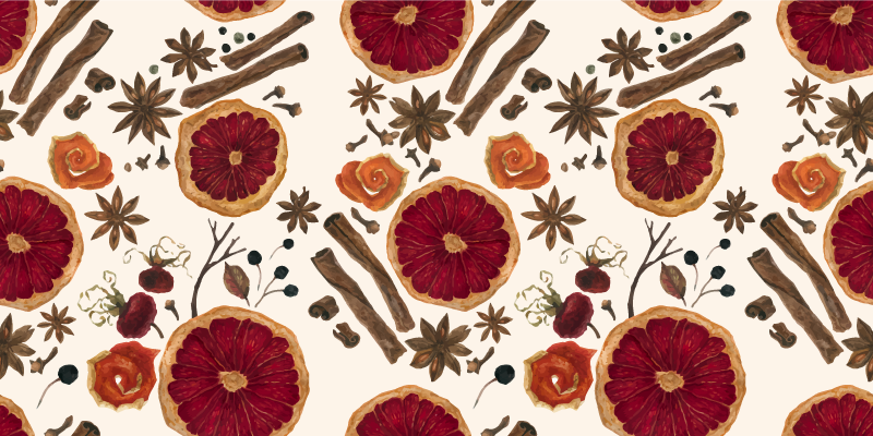 Floral Botanical Concept kitchen vinyl rug - TenStickers