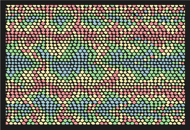 Rainbow Rainbow snake print vinyl mat - TenStickers