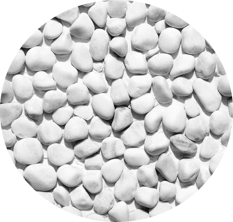 White irregular stone vinyl rug - TenStickers