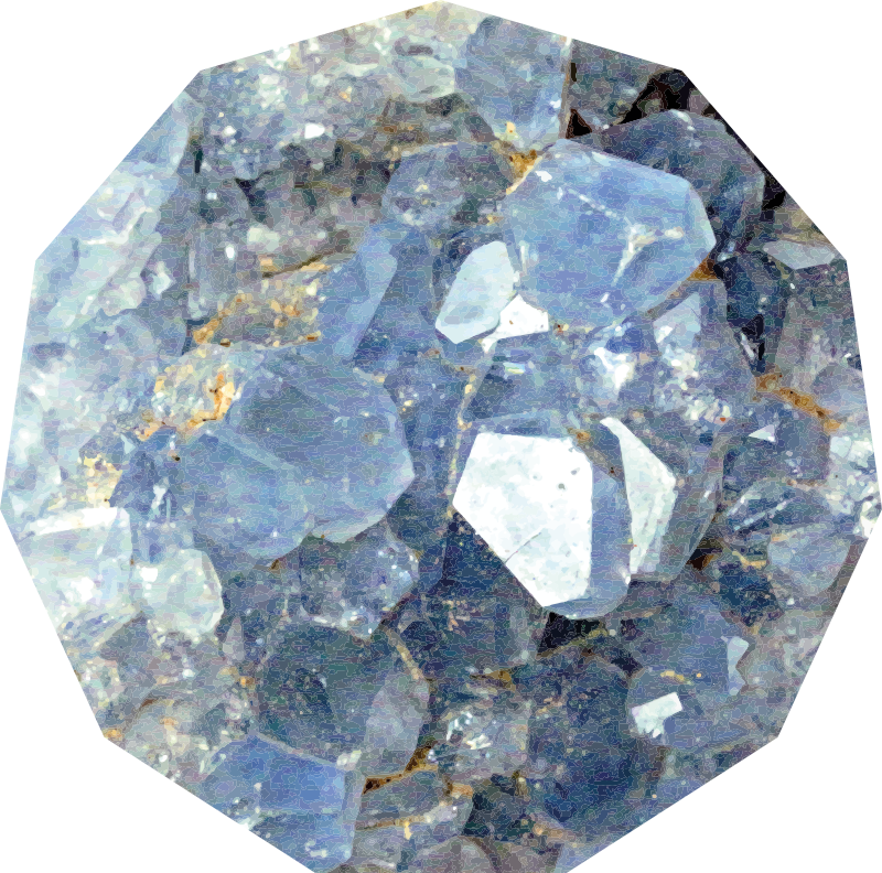 Glacial crystal pattern vinyl rug - TenStickers