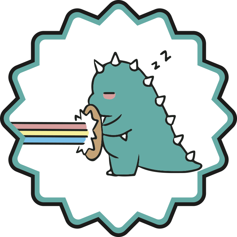 Dinosaur rainbow breath vinyl rug - TenStickers