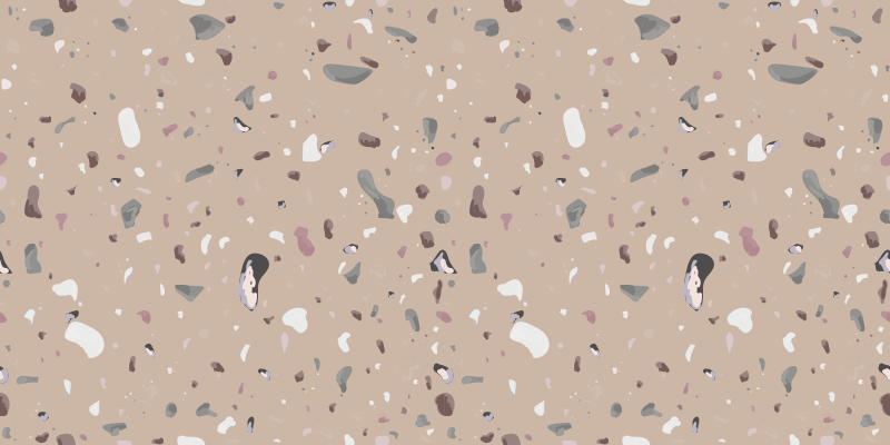 Beige terrazzo tile carpet - TenStickers