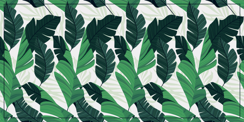 Banana leafs nature vinyl rug - TenStickers