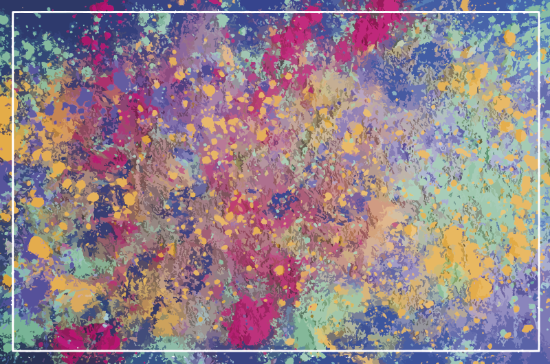 Vinyl rug in abstract burst design - TenStickers