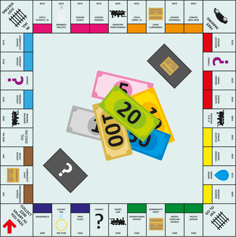 English Monopoly vintage rug - TenStickers