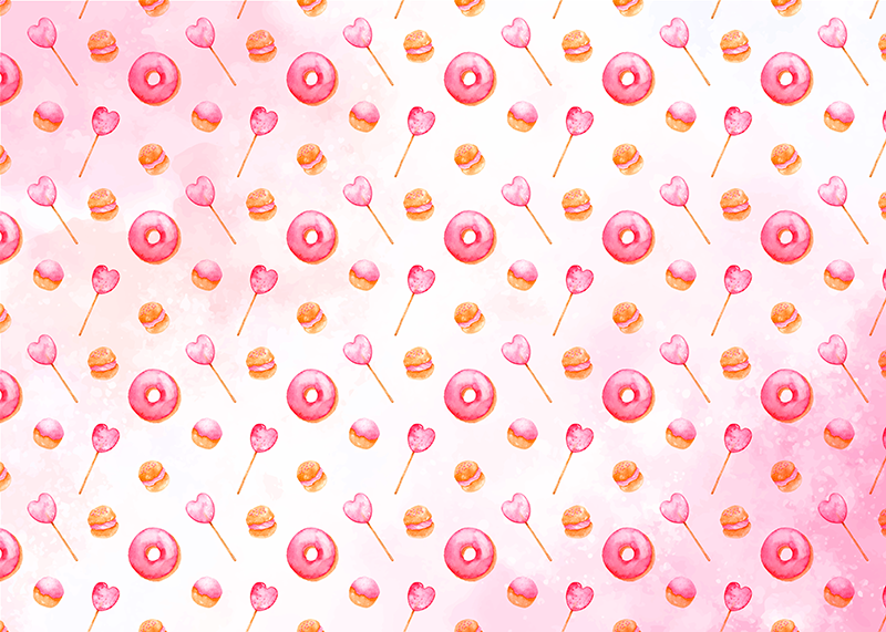 Cake and Lolly modern rug - TenStickers
