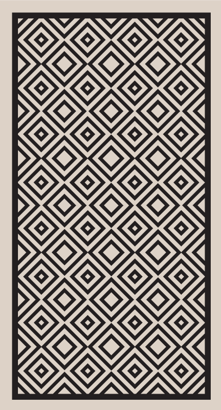 Bedroom vinyl rug mosaic area rug - TenStickers