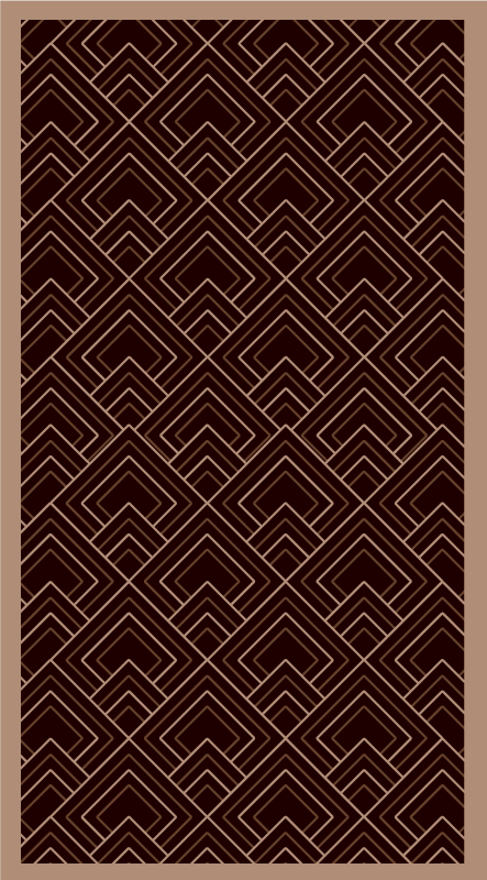 Black composition bedroom vinyl rug - TenStickers