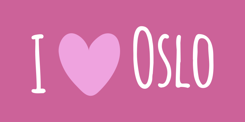 I love Oslo pink design custom vinyl rug - TenStickers
