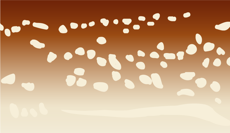 Deer skin animal print vinyl rug - TenStickers