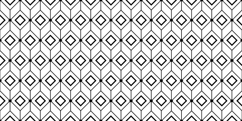 Athens geometrical tile effect vinyl rug - TenStickers