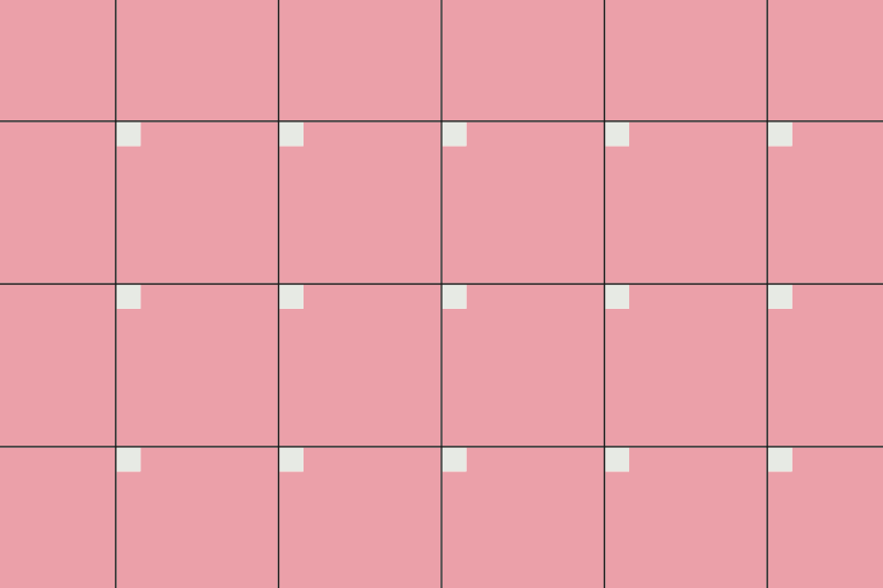 Pink squares living room vinyl rug - TenStickers