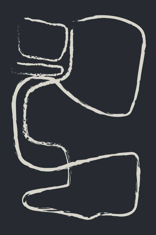 Abstract Line Patterns minimalist vinyl rug - TenStickers