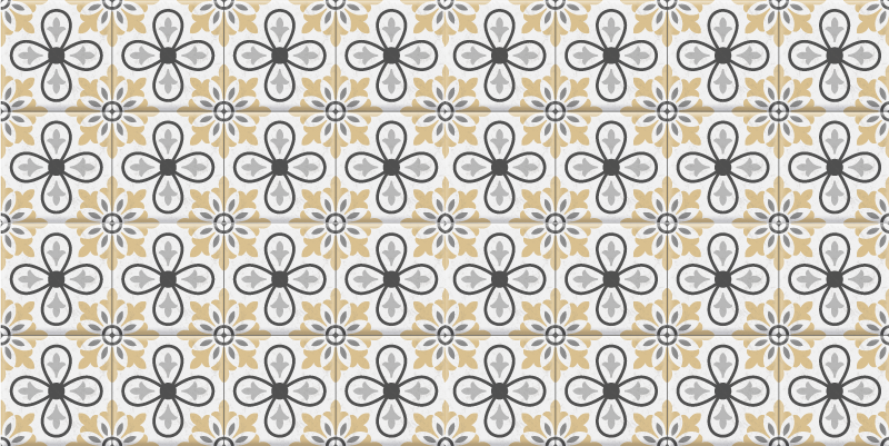 Kitchen retro tiles kitchen floor tiles - TenStickers