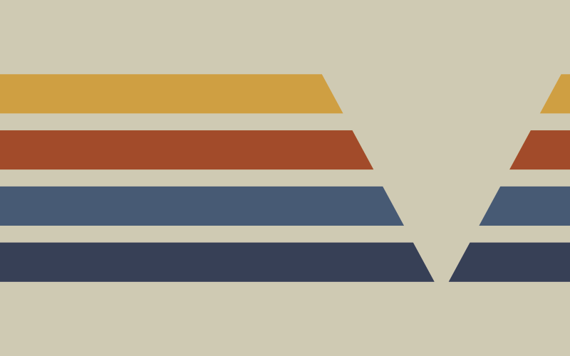 70s pop rainbow tan stripes vintage rug - TenStickers