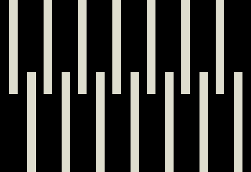 Stylish striped design teenager vinyl rug - TenStickers