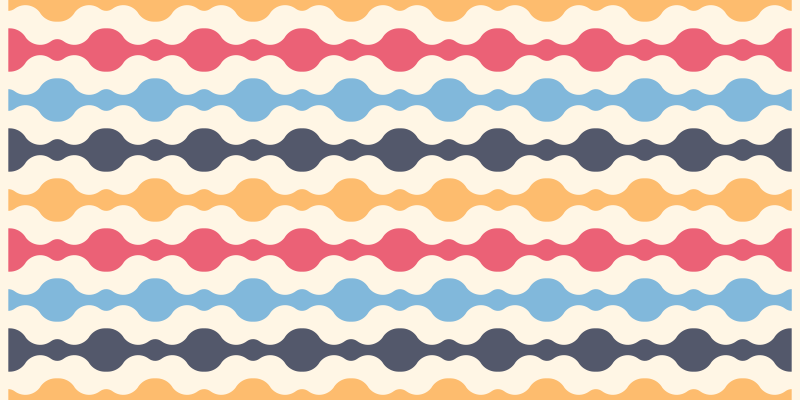 Colorful retro lines vintage vinyl rug - TenStickers