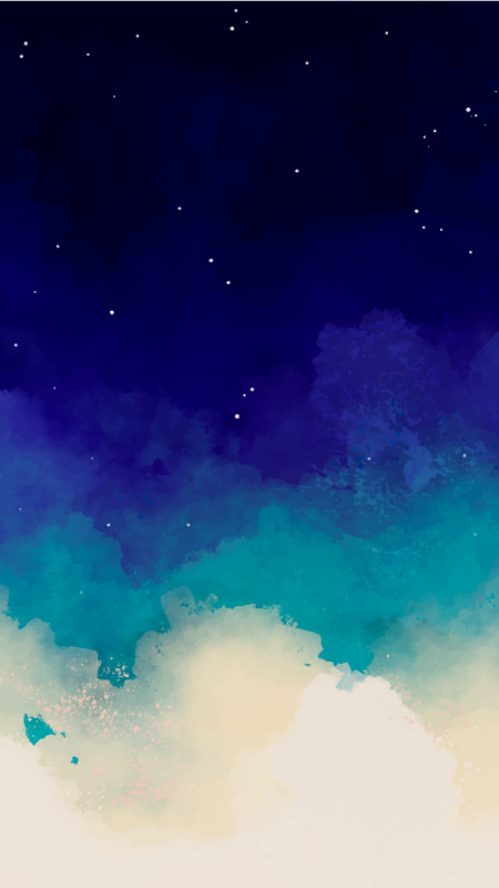 Night sky nordic vinyl rug - TenStickers