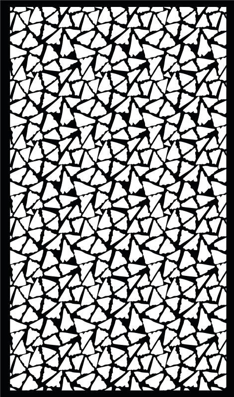 Kitchen nordic black and white triangles rugs - TenStickers