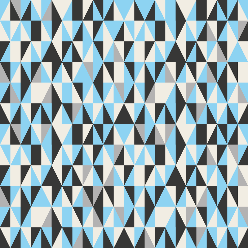 Blue and gray nordic pattern nordic vinyl rug - TenStickers